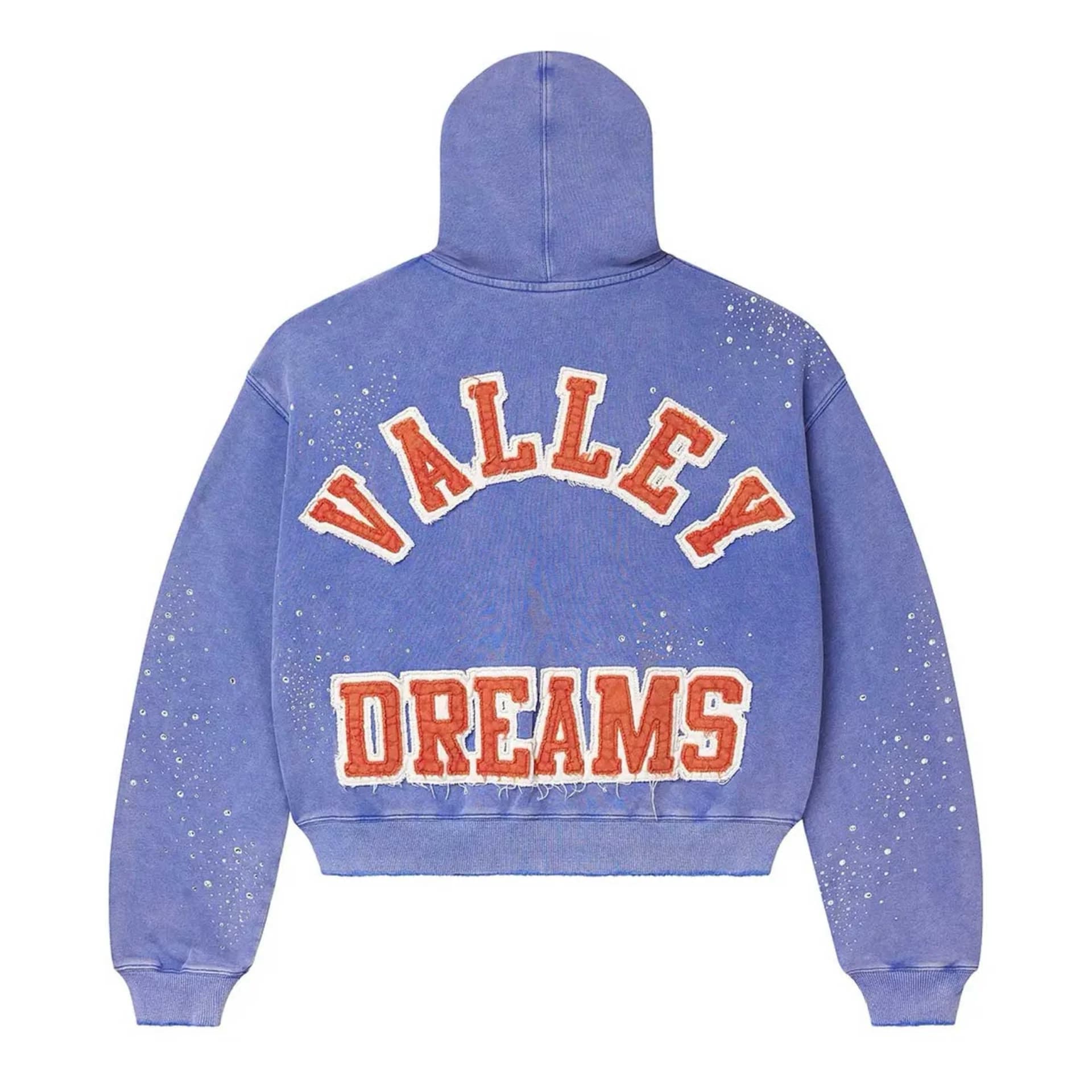Vale Forever Sea Cluster Zip Up Hoodie Light Blue