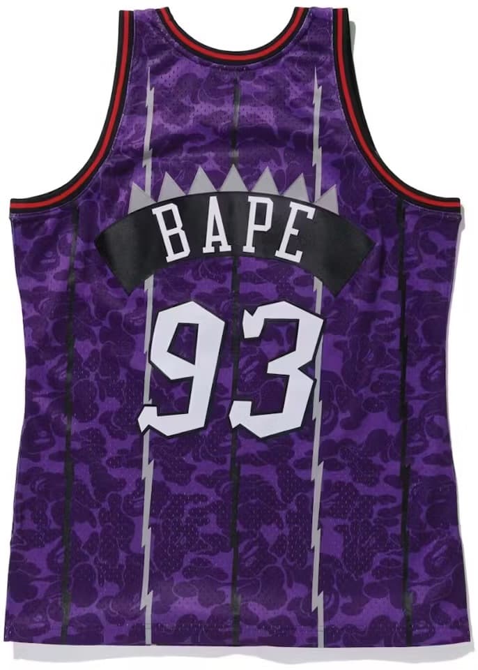BAPE x Mitchell & Ness Raptors Camo Basketball Swingman Jersey