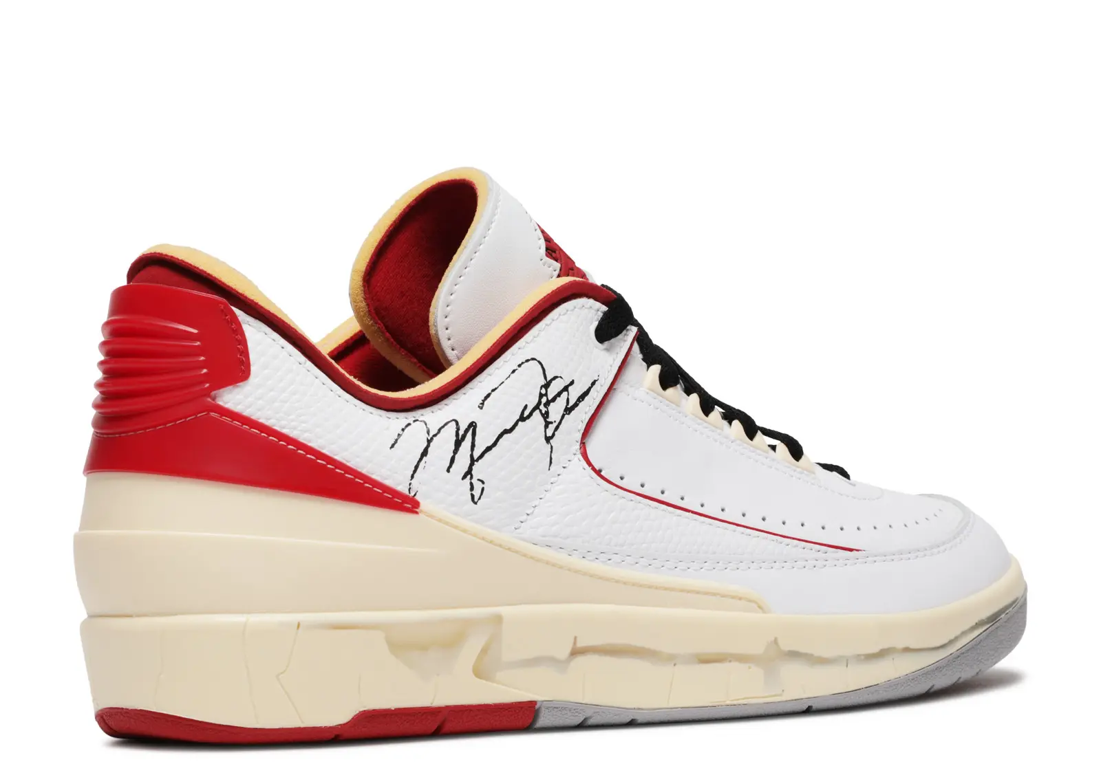 OFF-WHITE X JORDAN 2 RETRO LOW SP 'WHITE VARSITY RED' 3