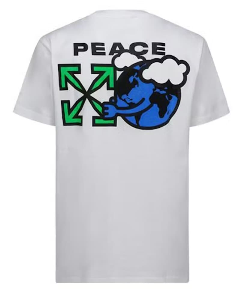 OFF-WHITE Peace Worldwide T-Shirt White