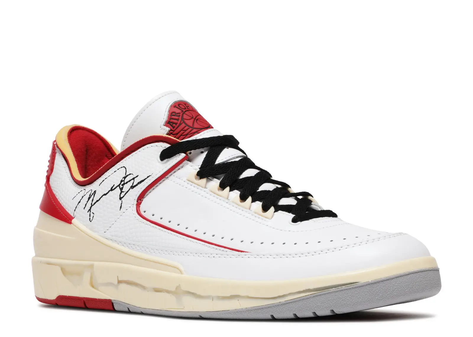 OFF-WHITE X JORDAN 2 RETRO LOW SP 'WHITE VARSITY RED'