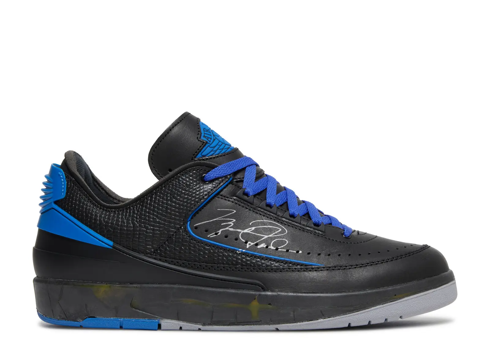 OFF-WHITE X JORDAN 2 RETRO LOW SP 'BLACK VARSITY ROYAL